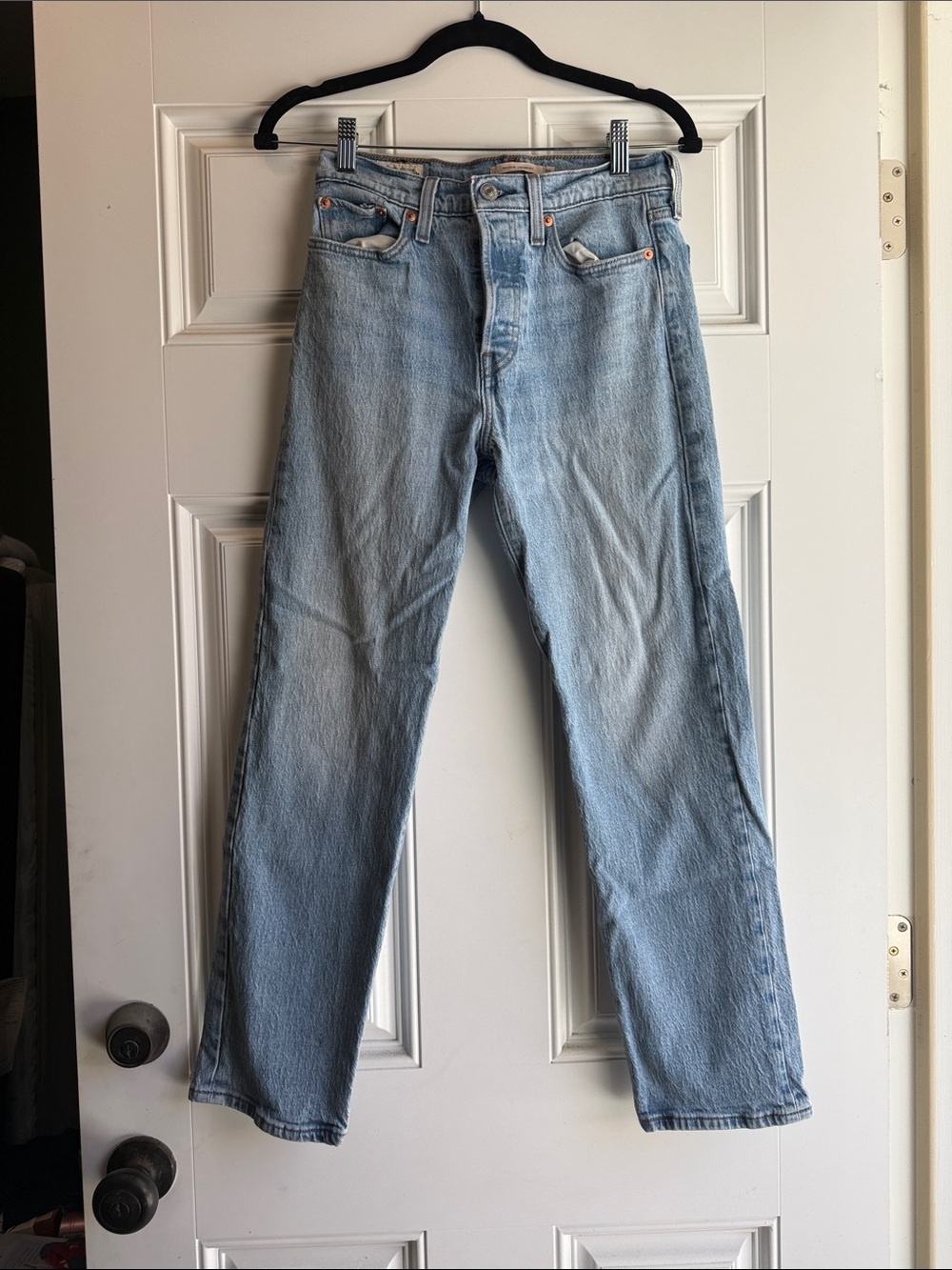 Authentic Levi's Wedgie Light Blue Straight-Leg Jeans